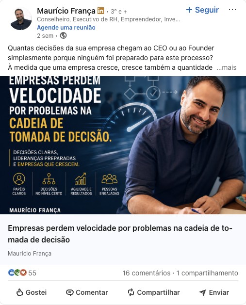 Cadeia de tomada de decisão