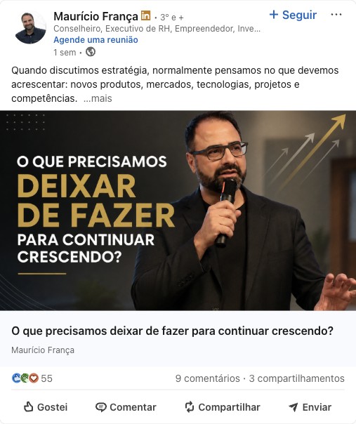 O que abandonar para continuar crescendo